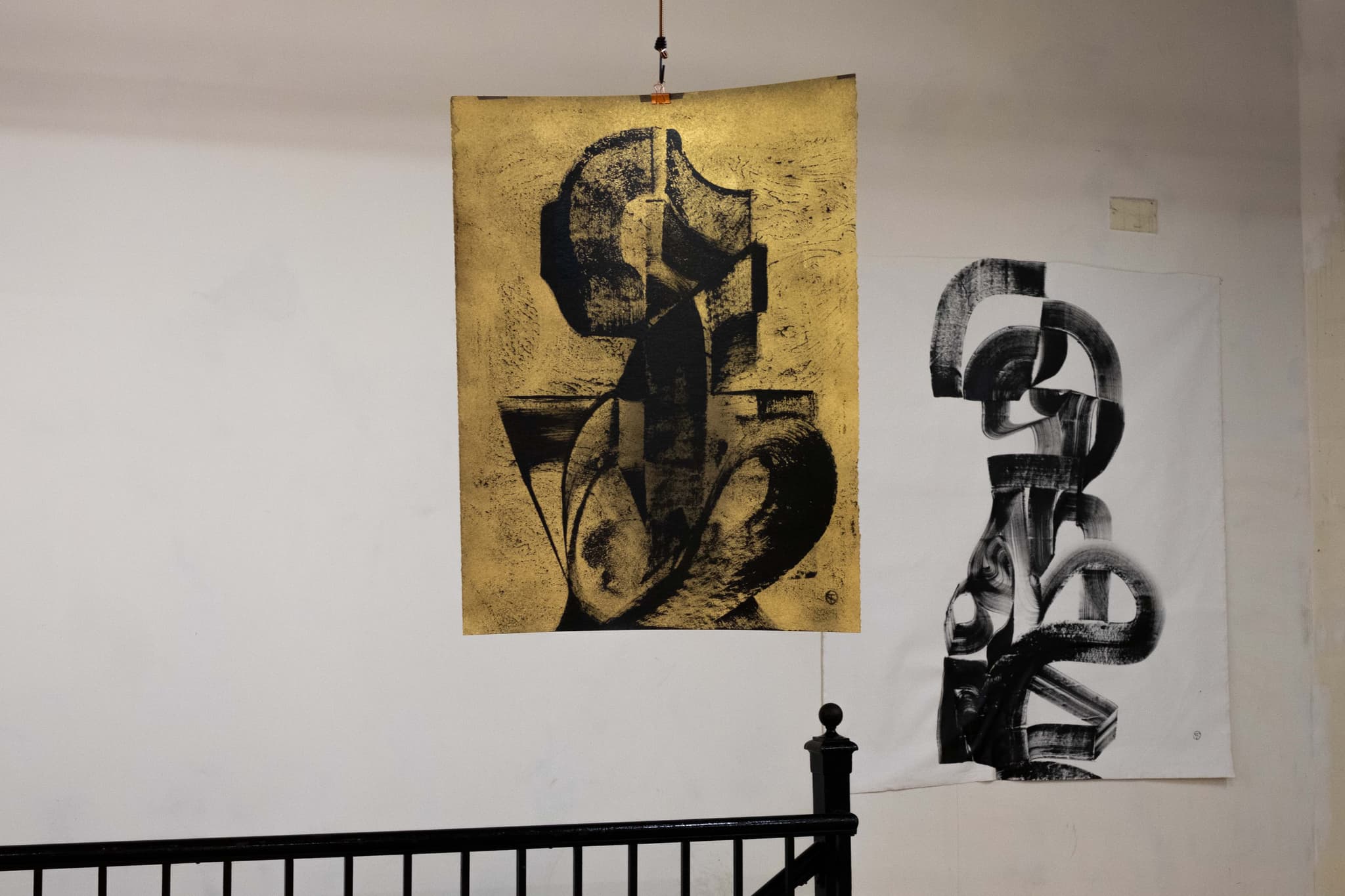 Tomek Sadurski, "NAVIGATORS," 2018. Installation View, Gallery at artist's studio. Photo by Mana Parker.