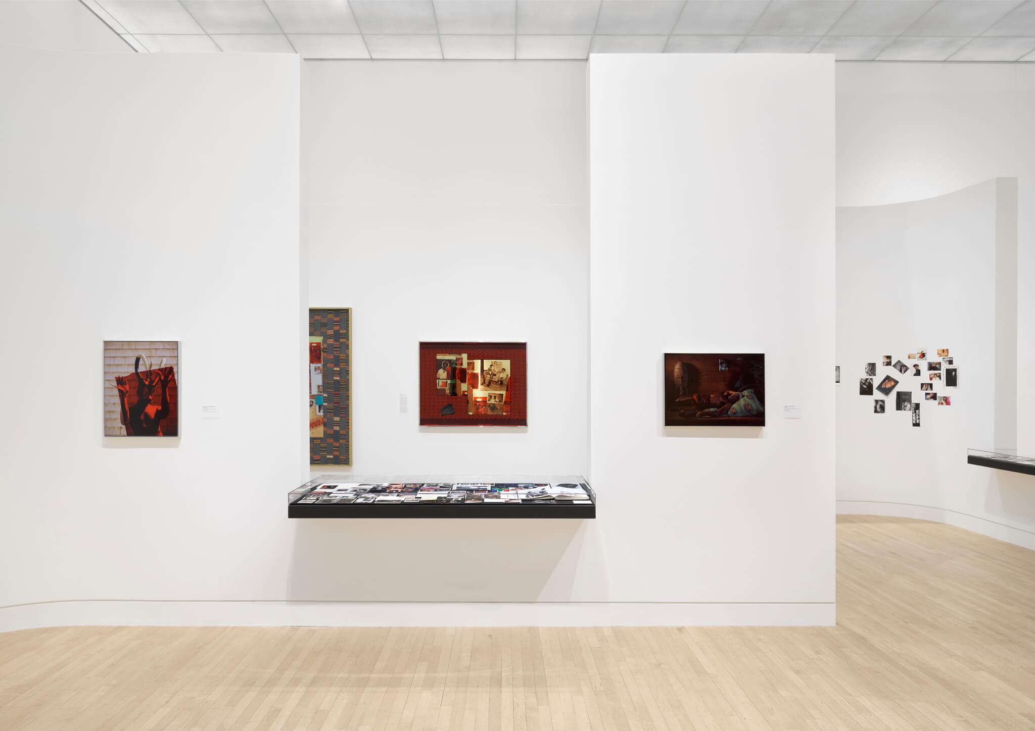 Installation view of "Lyle Ashton Harris: Our first and last love" at the Rose Art Museum